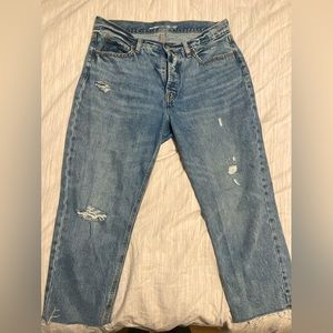 Old Navy Slouchy Straight Distressed Jeans - High-Rise